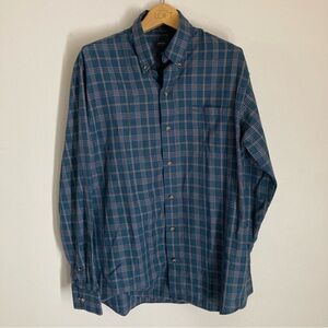 Arrow Men's Size Medium Blue Casual Button Down Shirt